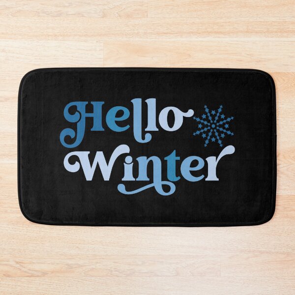 Item preview, Hello Winter Snowflake Shades of Blue designed and sold by PeachesMommy.