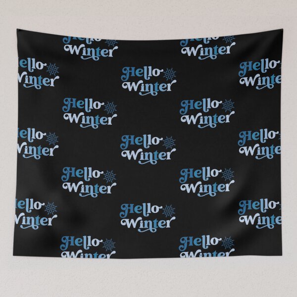 Item preview, Hello Winter Snowflake Shades of Blue designed and sold by PeachesMommy.