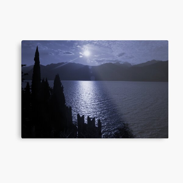 Lago di Garda, in blue Metal Print