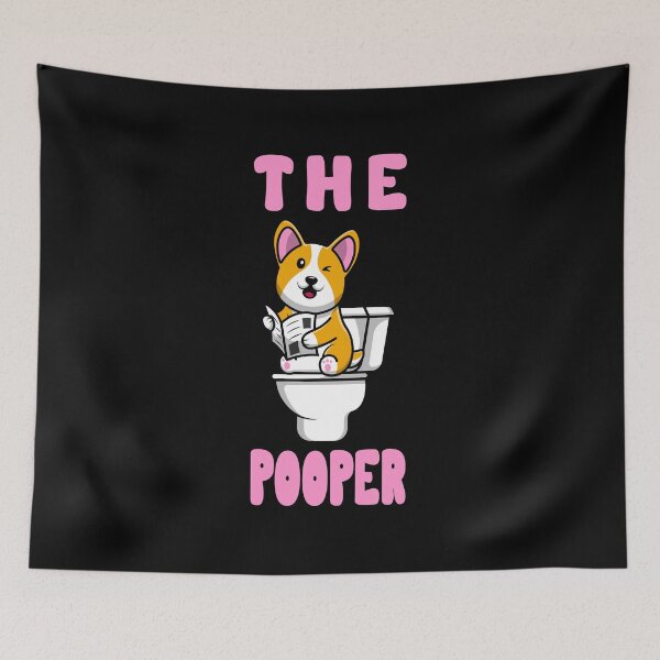 Item preview, The Pooper Dog Reading Newspaper Pink Funny Lyrics designed and sold by PunnyLyrics.