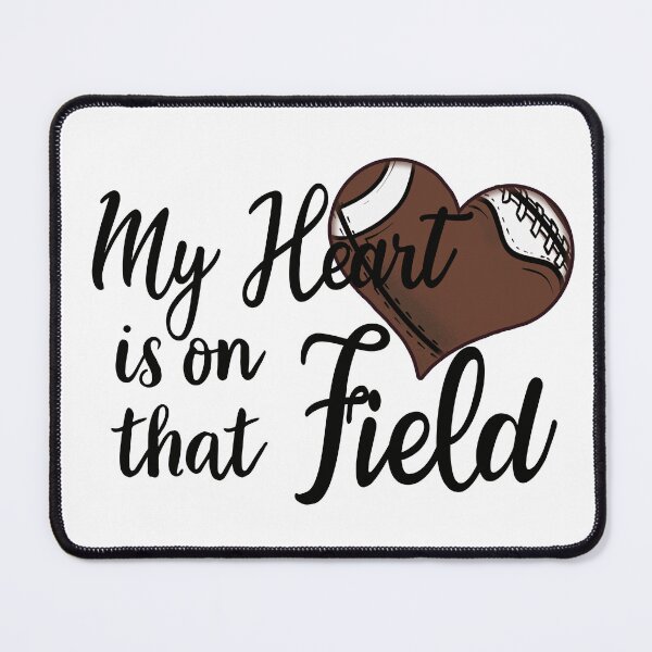 Item preview, Football Heart My Heart is on that Field designed and sold by Leslie Graves.