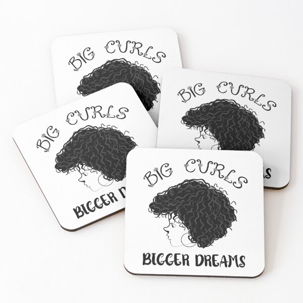 Item preview, Big Curls Bigger Dreams Curly Style Sayings designed and sold by Add To Cart.