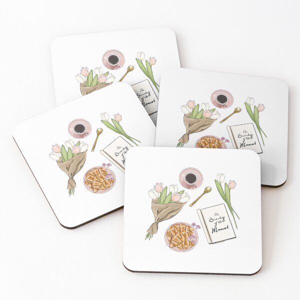 Item preview, Breakfast French Coffee Time Reading Girl Addic  Blogger Life Illustration designed and sold by CreativeBu.