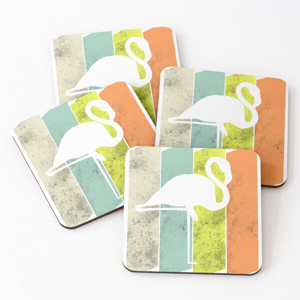 Item preview, Flamingo silhouette on grounge color background designed and sold by magenta-dream.