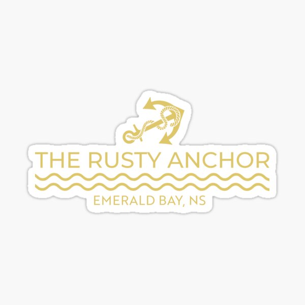 THE RUSTY ANCHOR, from HEARTS OF EMERALD BAY by DG BARNES Sticker