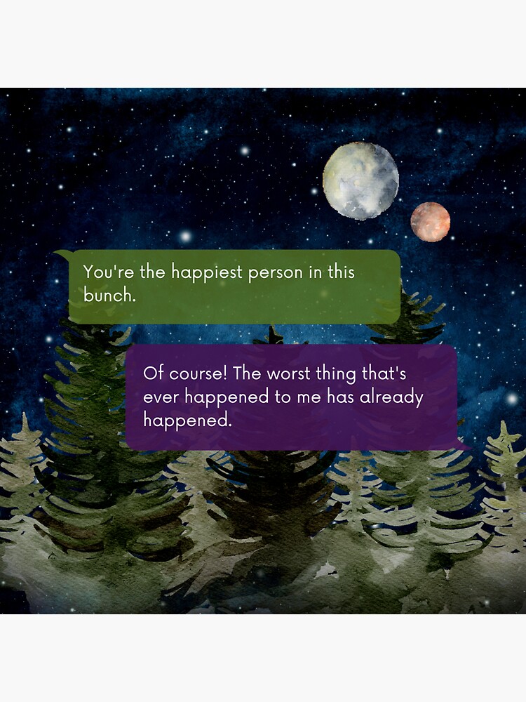 ""The Worst Thing That's Ever Happened to Me," Laudna & Orym" Sticker for Sale by ArtInKind