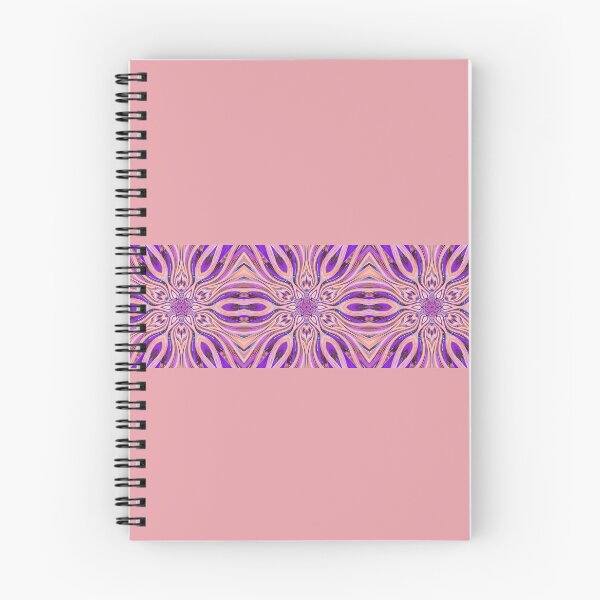 Item preview, Abstract Flowers Pattern Boho Vibes in a Thick Single Stripe on a Dusty Pink Background designed and sold by Beachy.
