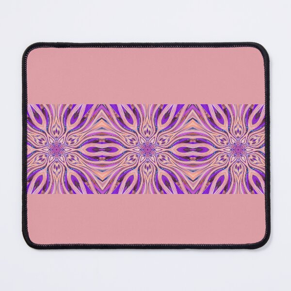 Item preview, Abstract Flowers Pattern Boho Vibes in a Thick Single Stripe on a Dusty Pink Background designed and sold by Beachy.