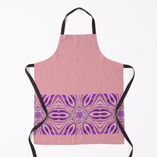 Item preview, Abstract Flowers Pattern Boho Vibes in a Thick Single Stripe on a Dusty Pink Background designed and sold by Beachy.