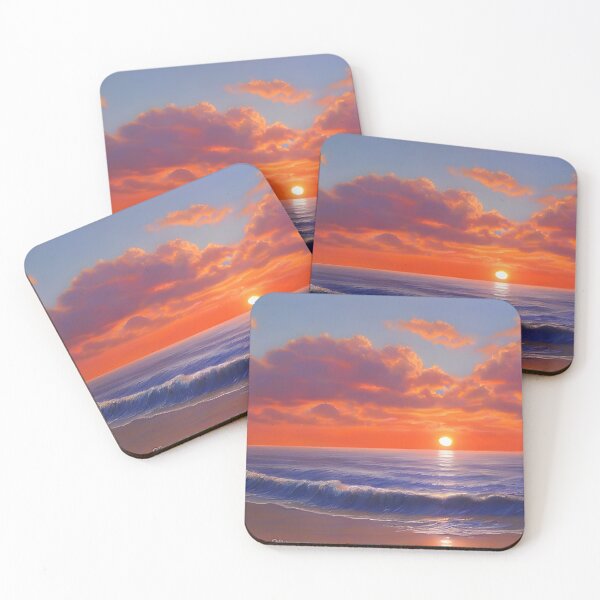 Item preview, Sunset over the ocean  designed and sold by kuri7996.