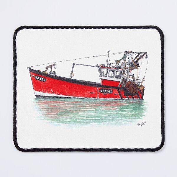 Item preview, Whitstable Fishing Boat Watercolour designed and sold by Tom Napper Design.