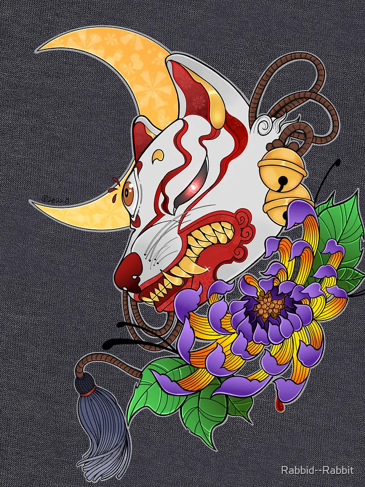 Imagen 6 de 6, Sudadera ligera con la obra Kitsune, diseñada y vendida por Rabbid--Rabbit.