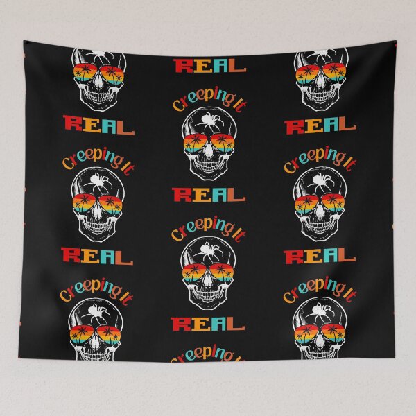 Item preview, Creeping It Real Skull Aviator Sunglasses Retro Spider designed and sold by OutdoorsZee1.