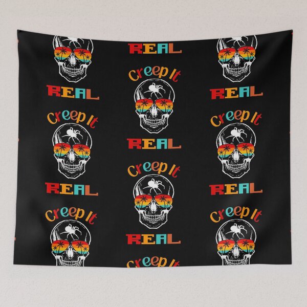 Item preview, Creep It Real Skull Aviator Sunglasses Spider designed and sold by OutdoorsZee1.