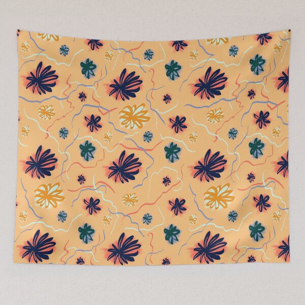 Item preview, Playful Peachy Floral Explosion designed and sold by DesignsByJaycee.