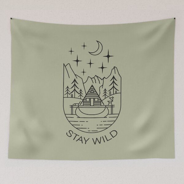 Item preview, Stay Wild (black version) designed and sold by Blekfo.