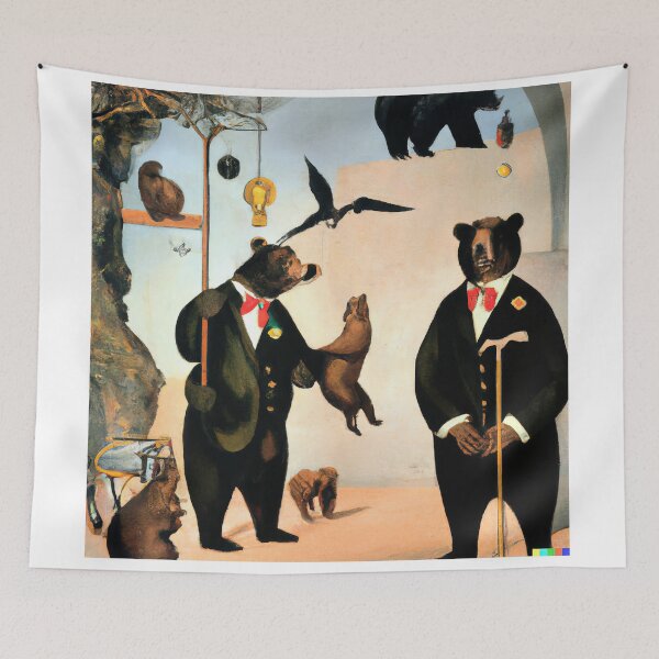 Item preview, Bears in high society, Salvador Dali designed and sold by ArtifAI.