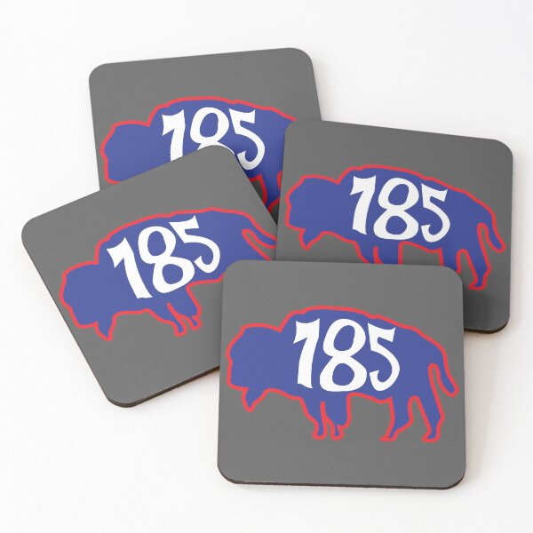 Item preview, Hand Drawn Kansas Buffalo 785 Crimson Red Blue designed and sold by itsrturn.