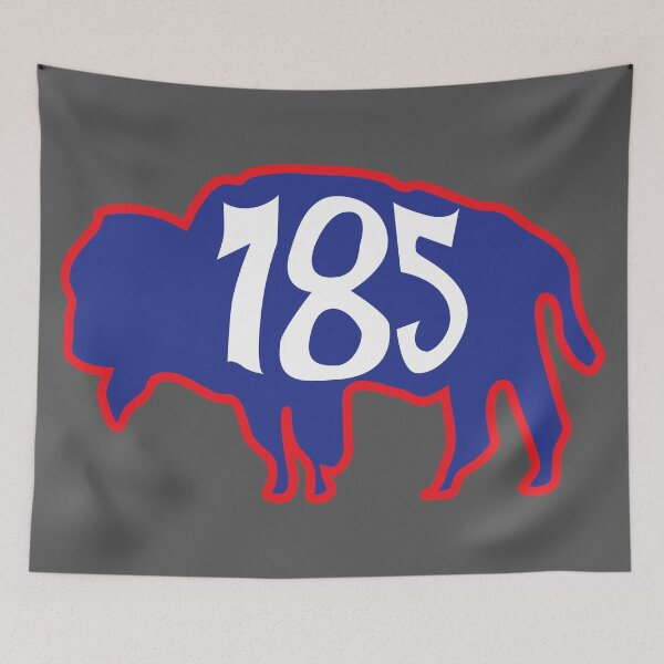 Item preview, Hand Drawn Kansas Buffalo 785 Crimson Red Blue designed and sold by itsrturn.