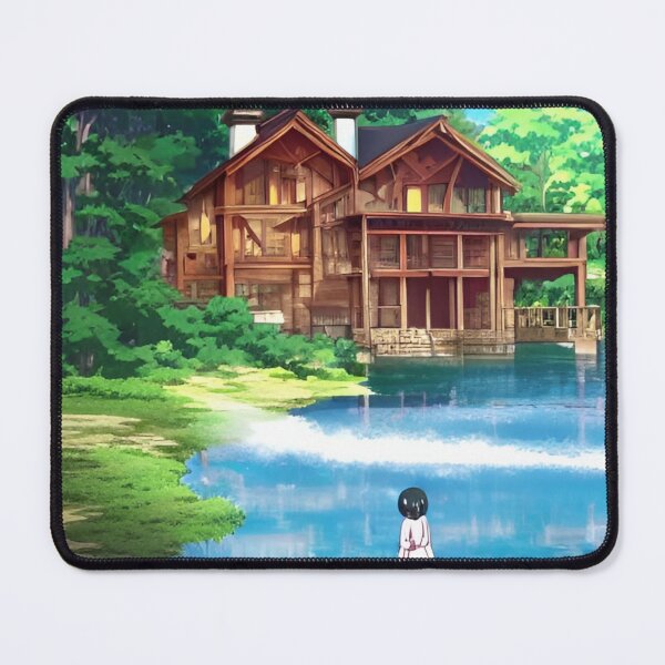 Item preview, Anime Lakehouse Beutifull Nature Scene designed and sold by Art-of-AI.