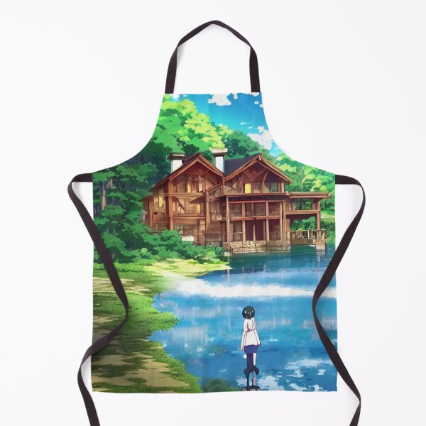 Item preview, Anime Lakehouse Beutifull Nature Scene designed and sold by Art-of-AI.