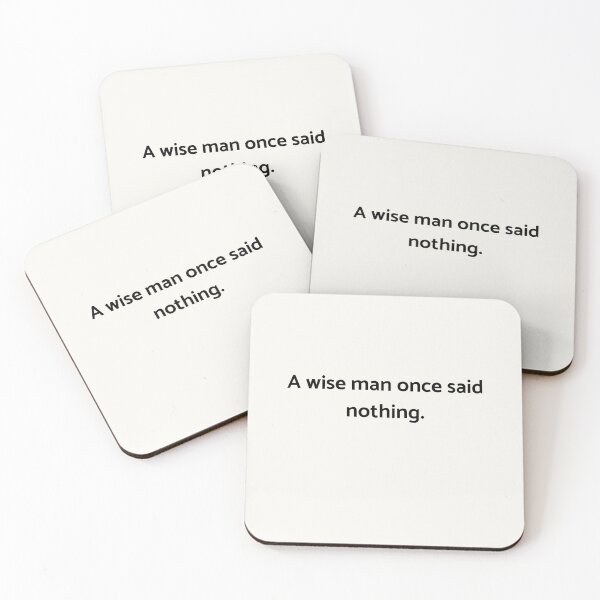Item preview, Awise man once said nothing. Buddha, quote sticker designed and sold by Chill-designz.