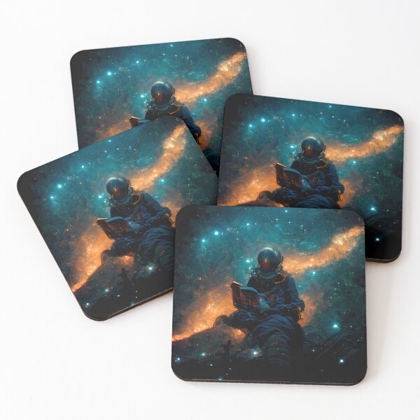 Item preview, Astronaut reading in deep space designed and sold by Gabriele Marcucci.