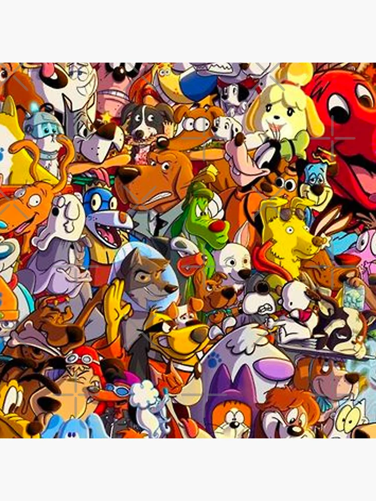 Famous cartoon store dogs