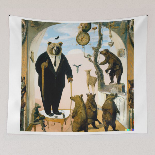 Item preview, Bears in high society, Salvador Dali designed and sold by ArtifAI.