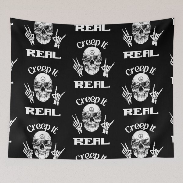 Item preview, Creep It Real Skull Aviator Sunglasses Retro Peace Sign designed and sold by OutdoorsZee1.