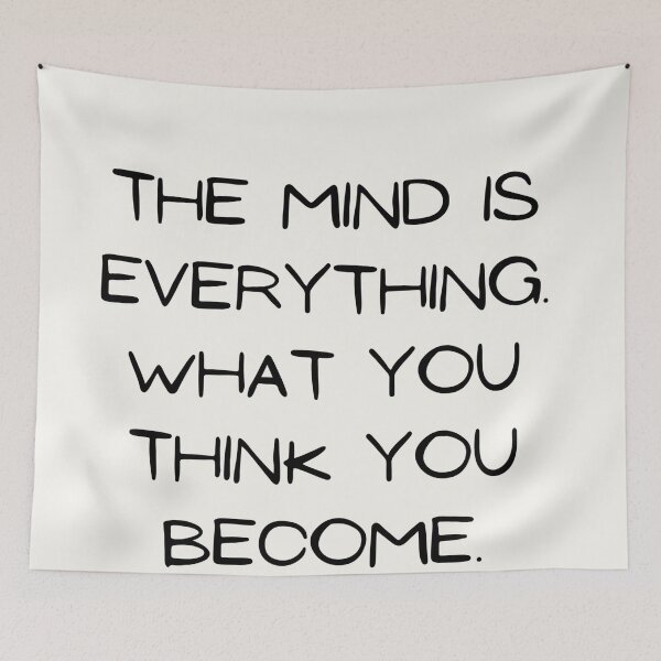 Item preview, The mind is everything. Buddha, quote sticker designed and sold by Chill-designz.