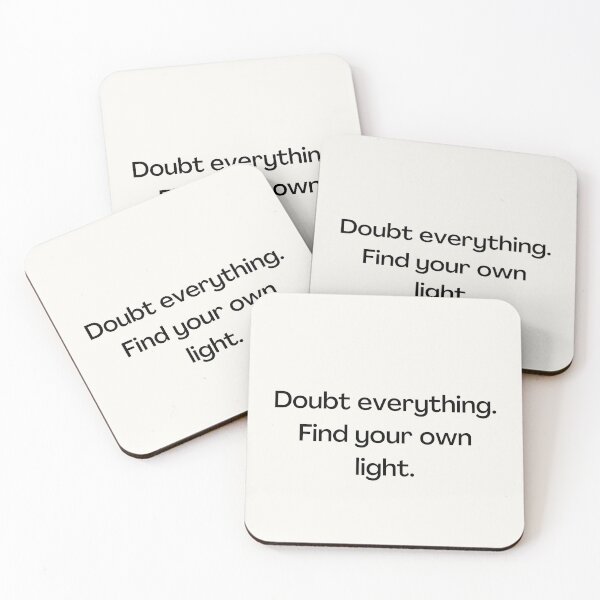 Item preview, Doubt everything. Buddha, quote sticker designed and sold by Chill-designz.