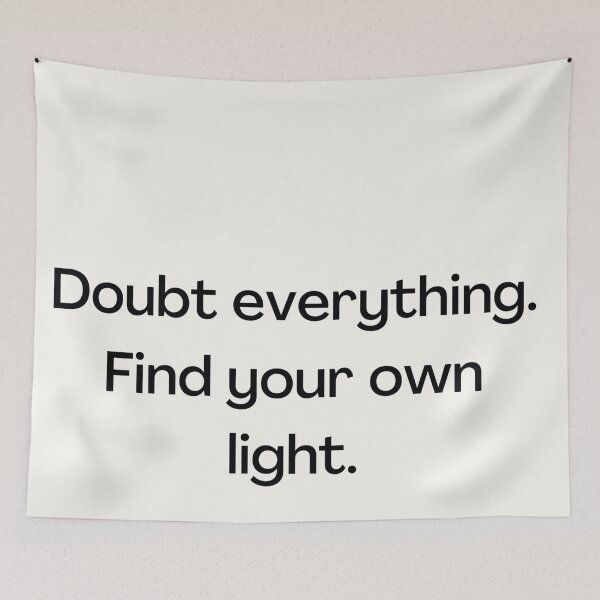 Item preview, Doubt everything. Buddha, quote sticker designed and sold by Chill-designz.
