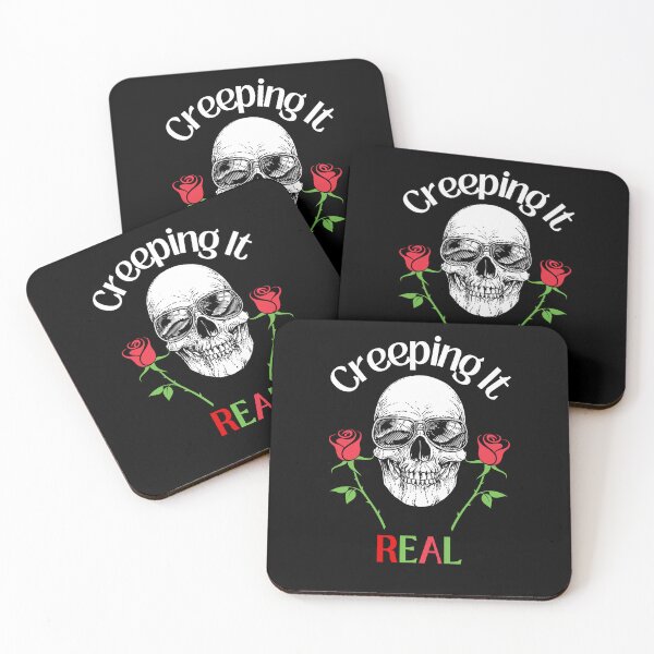 Item preview, Creeping It Real Skull Aviator Sunglasses Retro Red Roses designed and sold by OutdoorsZee1.