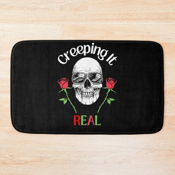 Item preview, Creeping It Real Skull Aviator Sunglasses Retro Red Roses designed and sold by OutdoorsZee1.