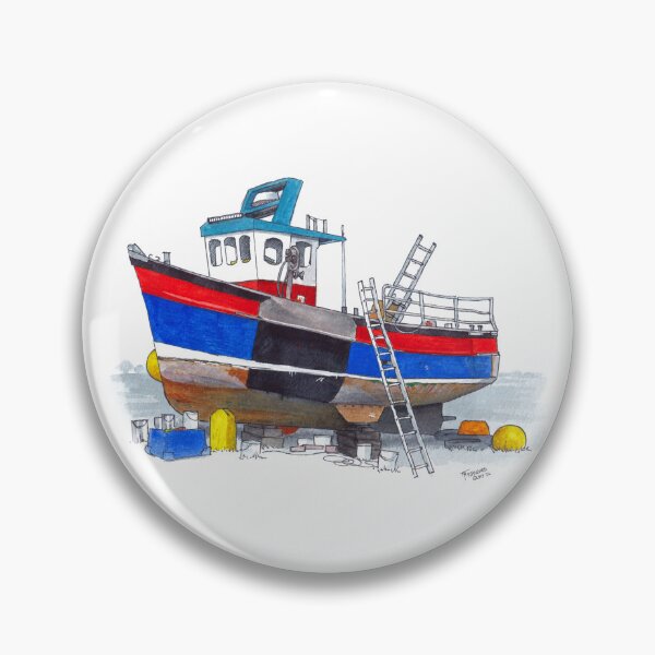 Item preview, Boatyard Mc Boatface Watercolour designed and sold by Tom Napper Design.
