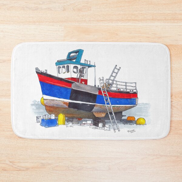 Item preview, Boatyard Mc Boatface Watercolour designed and sold by Tom Napper Design.