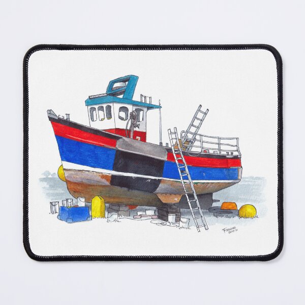Item preview, Boatyard Mc Boatface Watercolour designed and sold by Tom Napper Design.