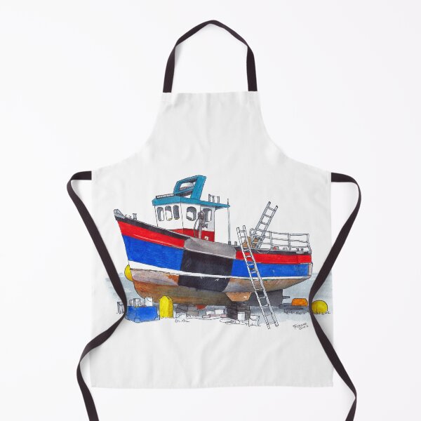 Item preview, Boatyard Mc Boatface Watercolour designed and sold by Tom Napper Design.