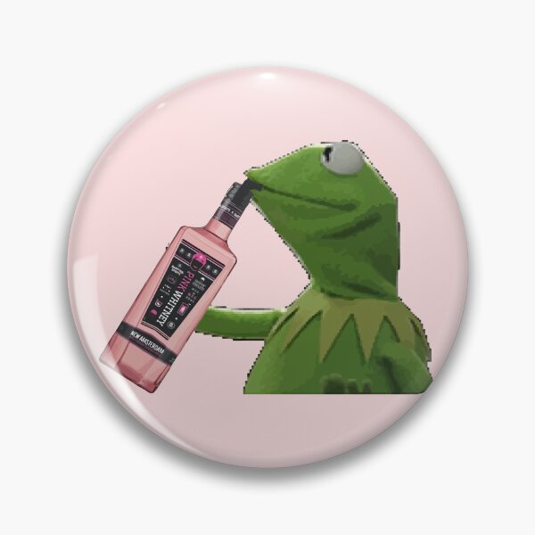 Item preview, Kermit sipping pink whitney designed and sold by etsymerch.