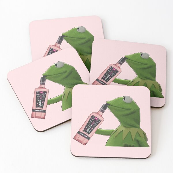Item preview, Kermit sipping pink whitney designed and sold by etsymerch.
