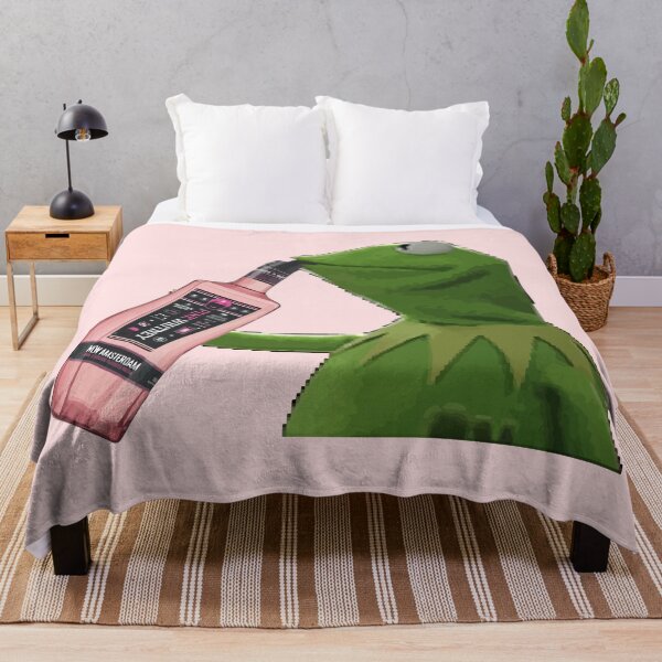 Item preview, Kermit sipping pink whitney designed and sold by etsymerch.