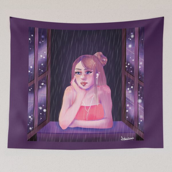 Item preview, Girl at the window designed and sold by miriam-miranda.