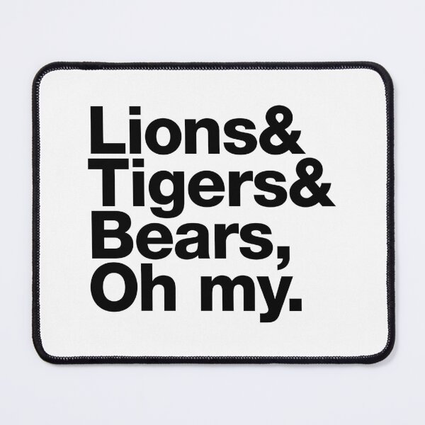 Item preview, Lions & Tigers & Bears, oh my! Wild animals of Oz designed and sold by thedesigngarden.