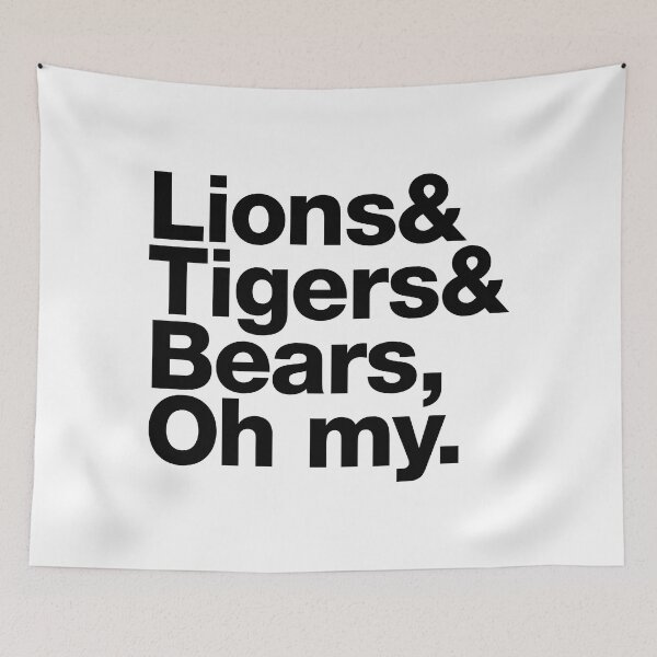 Item preview, Lions & Tigers & Bears, oh my! Wild animals of Oz designed and sold by thedesigngarden.