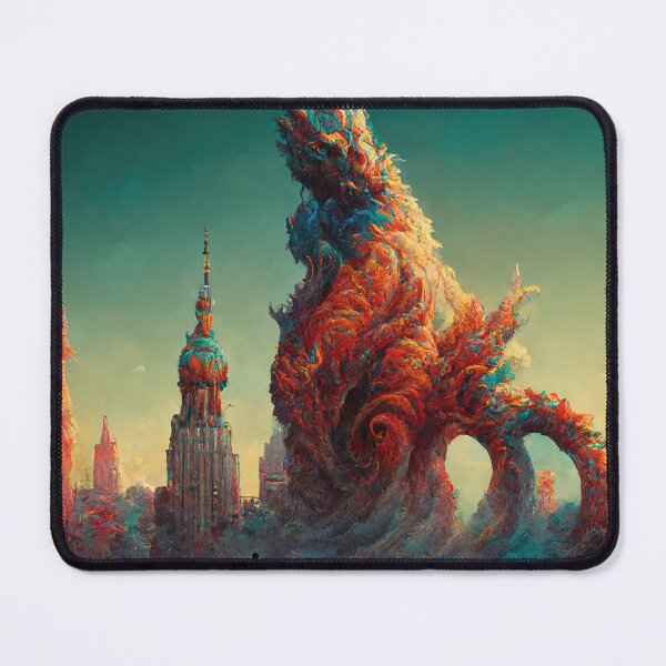 Item preview, Kaiju overlooking a Temple designed and sold by WillSci-Mons.