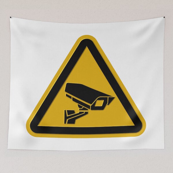 Item preview, CCTV Sign embossed  designed and sold by pictapix.