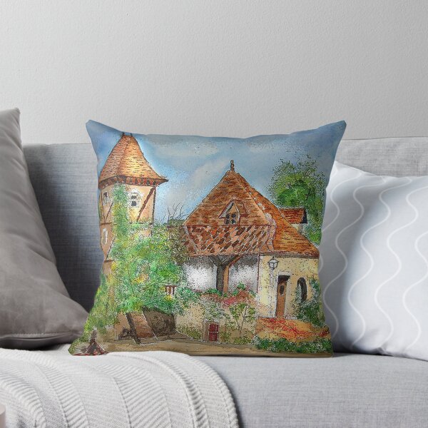 Item preview,     Watercolour.                         Balade en Quercy , Perigord.  designed and sold by Irene  Burdell.