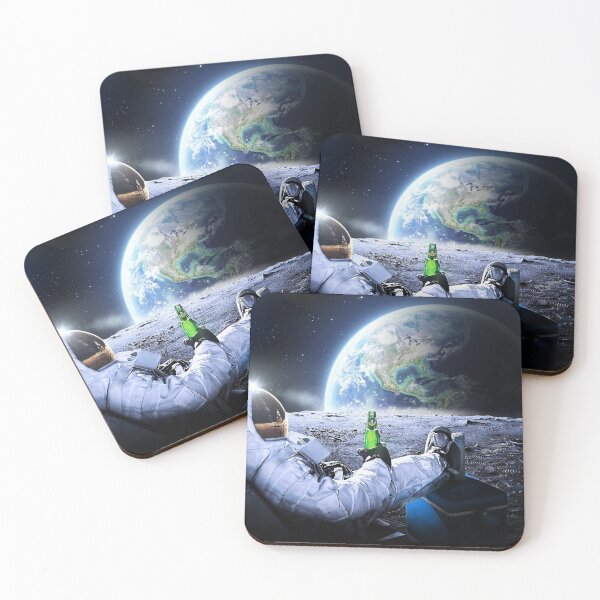 Artikelvorschau, Astronaut auf dem Mond mit Bier ⛔ HQ-Qualität, BESTSELLER entworfen und verkauft von etsymerch.