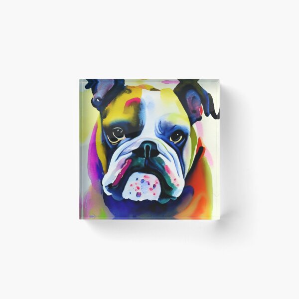 Item preview, Colourful British Bulldog designed and sold by RTrivella.